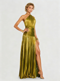 Thalia Glowing Peridot Maxi Dress