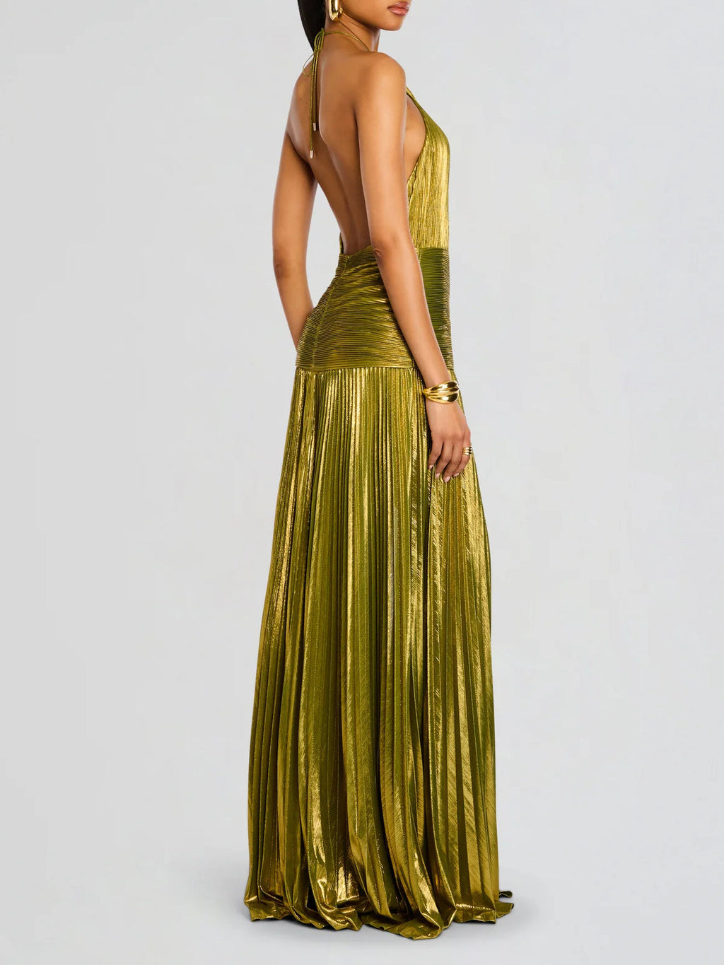 Thalia Glowing Peridot Maxi Dress
