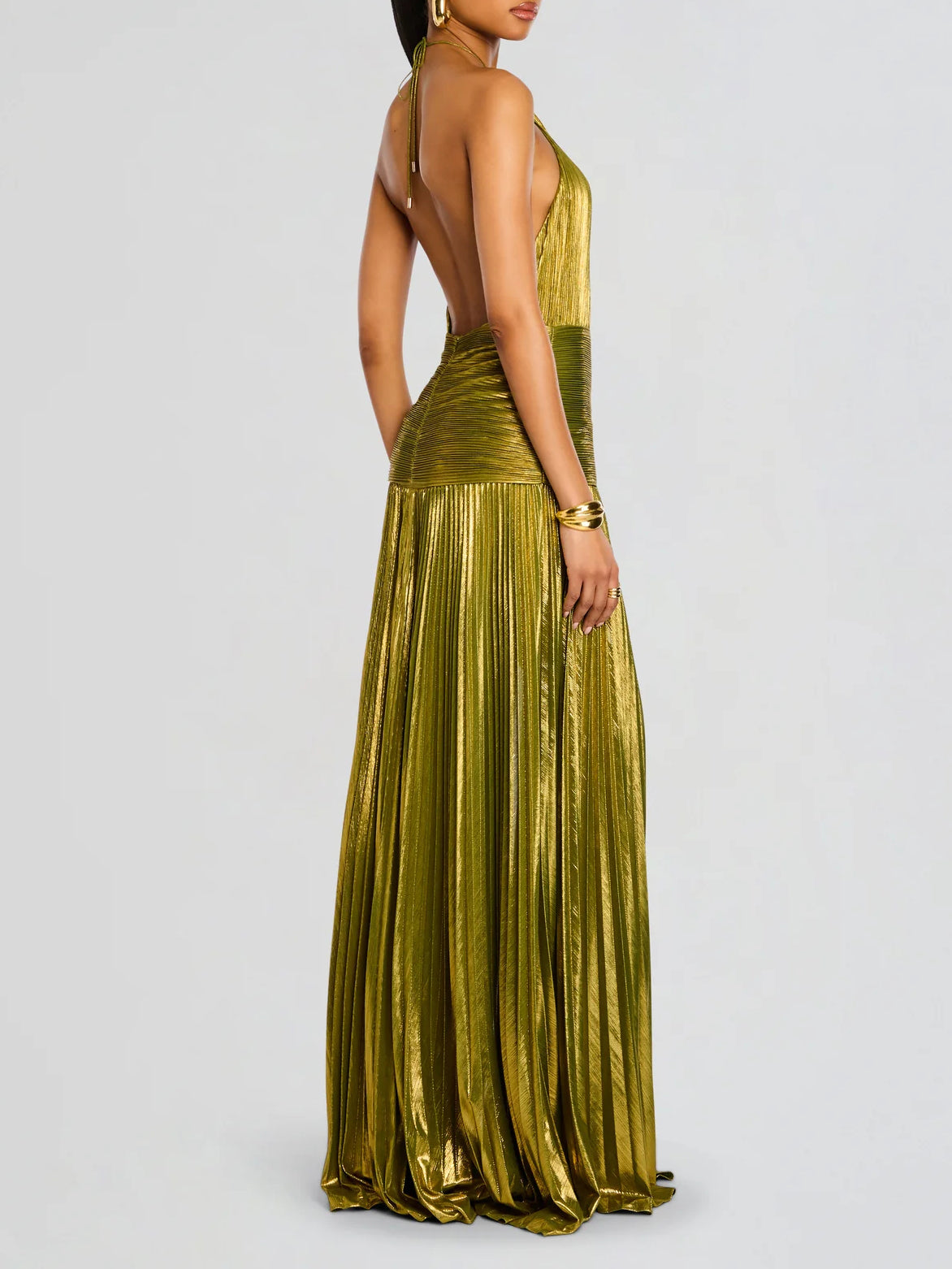 Thalia Glowing Peridot Maxi Dress