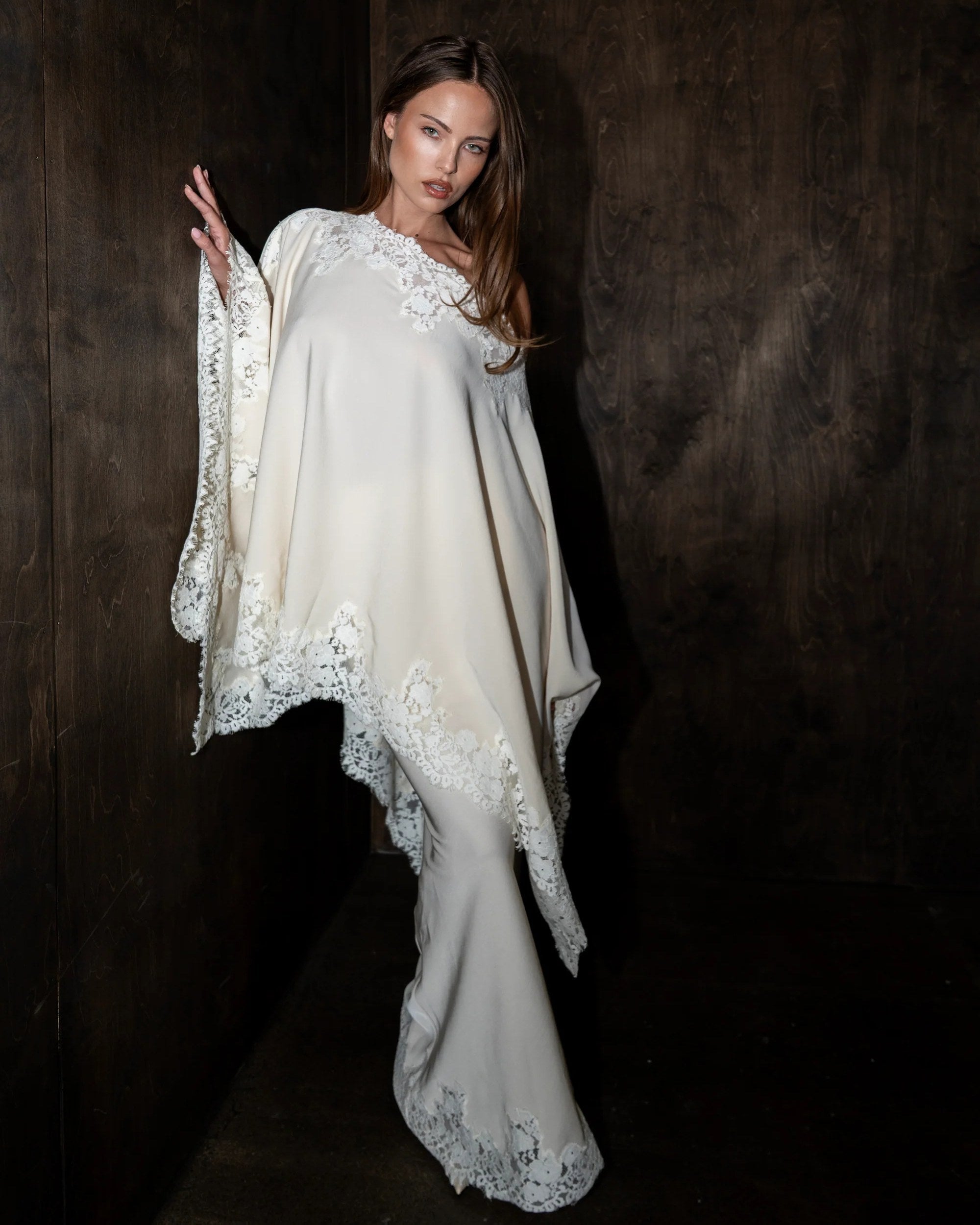 Lace Cape Top & Mermaid Skirt