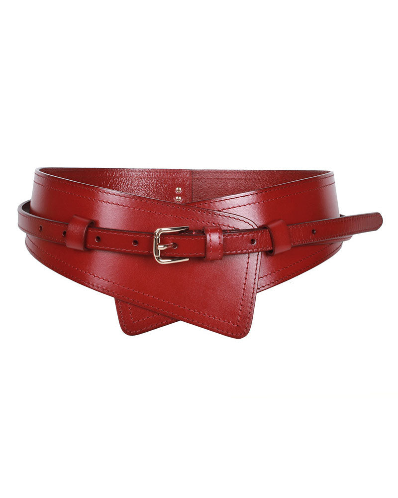 Top Grain Leather Harness Wide Belt