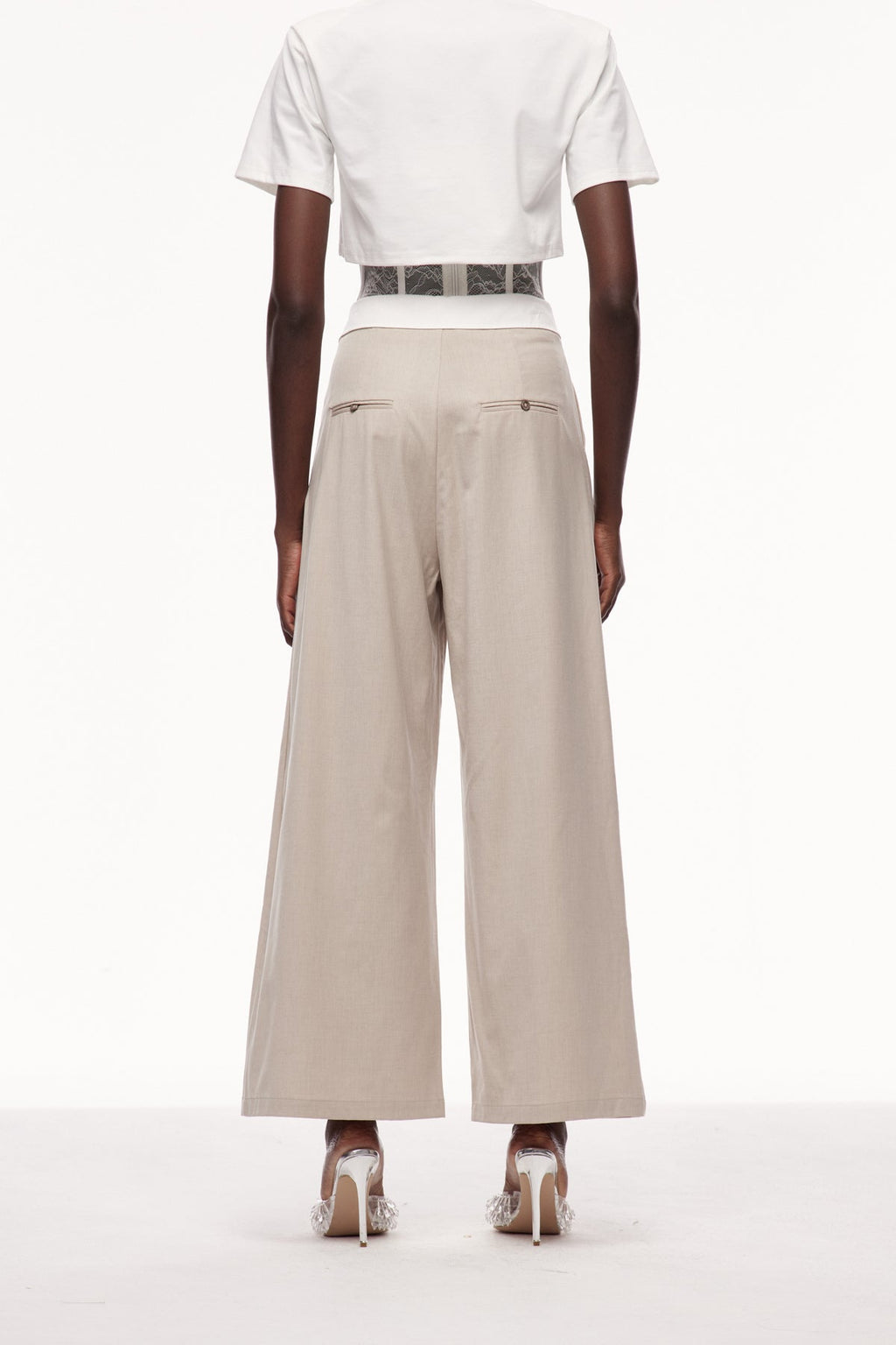 Cerdic Lapel Deconstruct Pants