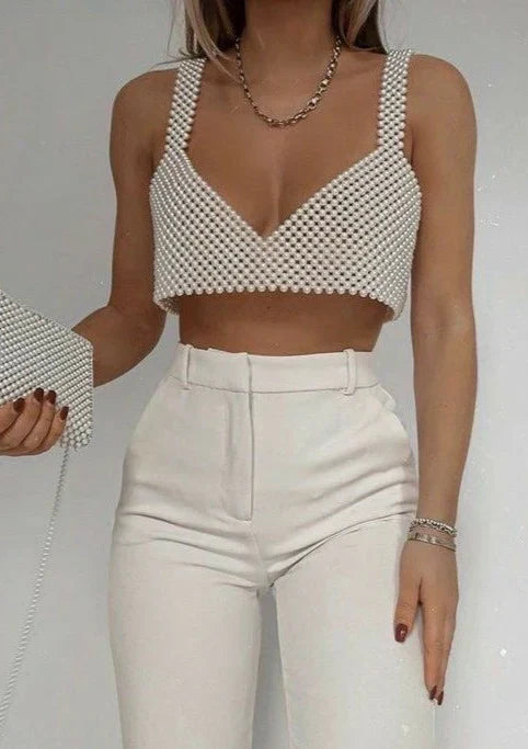 Anneliese Pearl Sleeveless Top