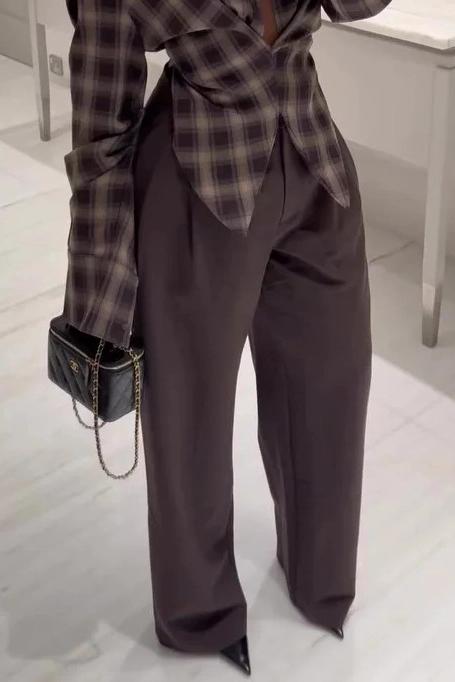 Nomad Plaid Button-Down Blouse