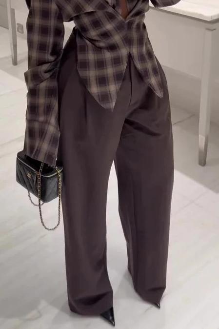 Nomad Plaid Button-Down Blouse