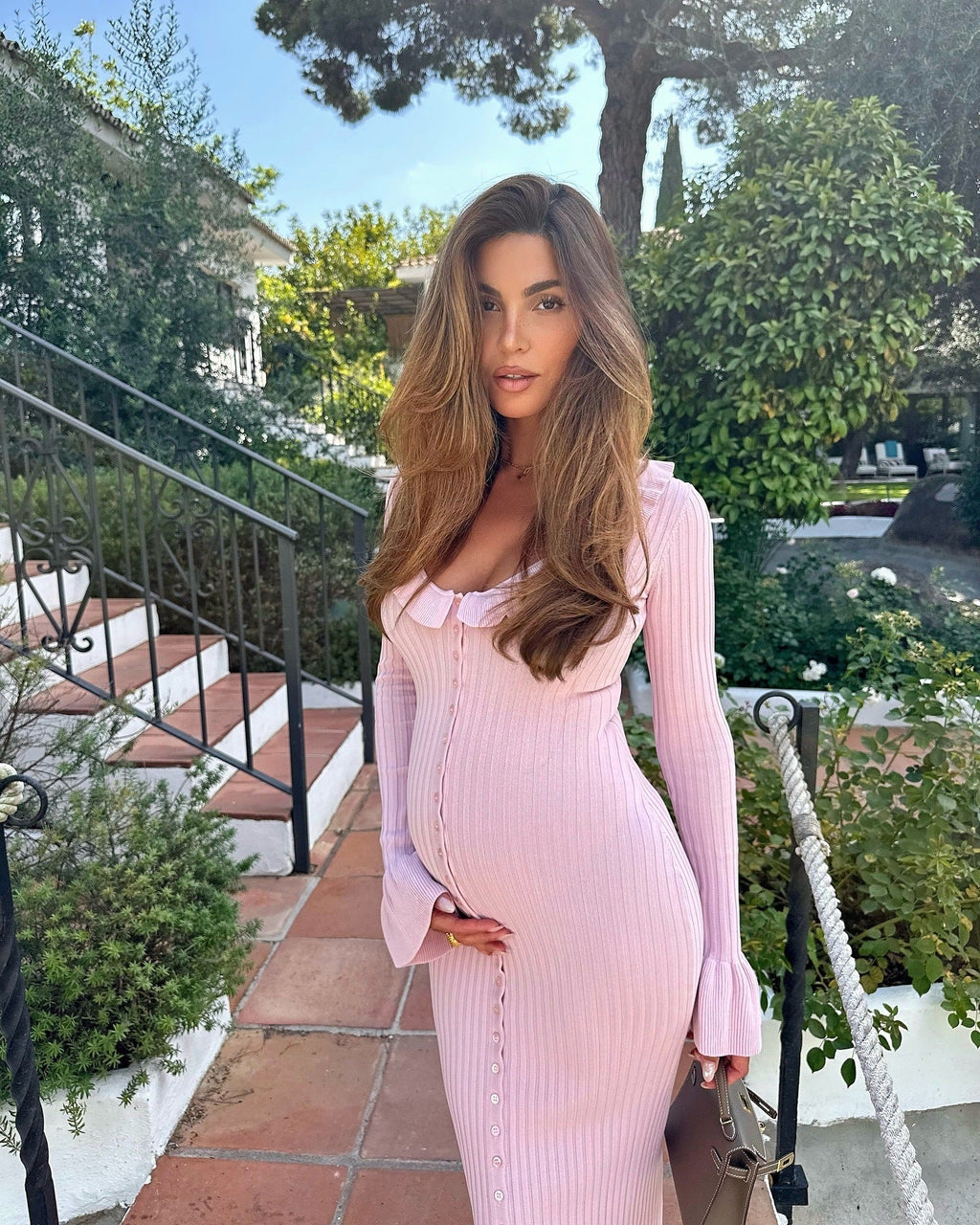 Neoma | Maternity Casual Long Sleeved Midi Dress