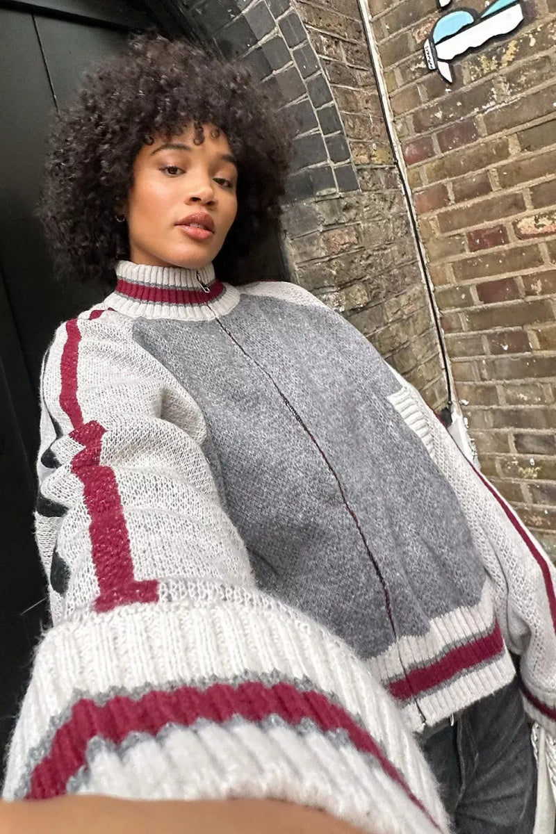 Jaded London Team 85 Knit Jacket